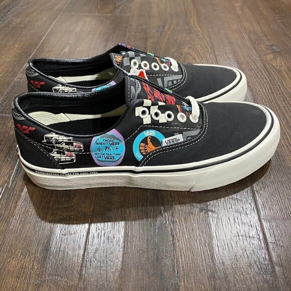 VANS Era sf V66 Black/Multi Graphic Print Sneakers Size 9 Women - Picture 3 of 9